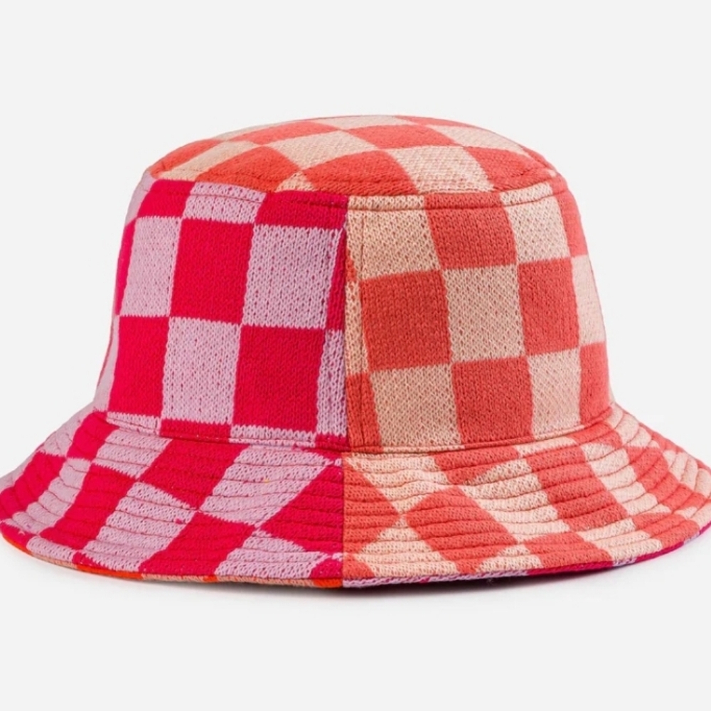 #Bp Verloop Checkerboard Patchwork Bucket Hat Os … - image 1
